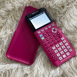 Texas instruments ti-84 plus ce pink graphing calculator